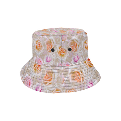 Rose Pattern Print Design RO011 Unisex Bucket Hat