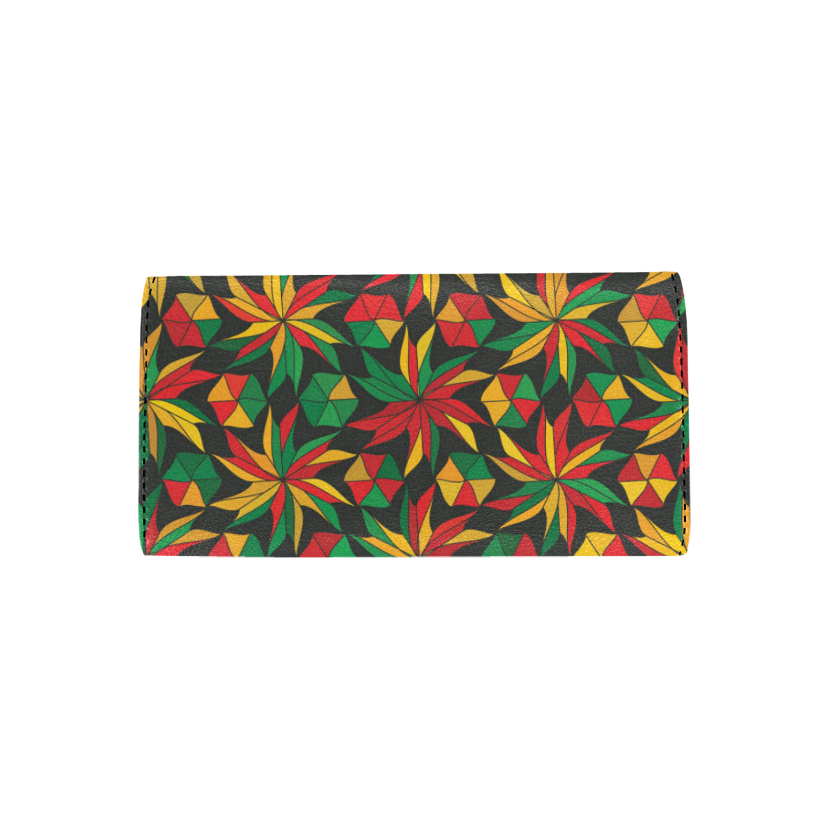Rastafarian Pattern Print Design A03 Women's Trifold Wallet