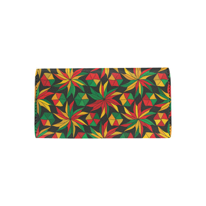 Rastafarian Pattern Print Design A03 Women's Trifold Wallet