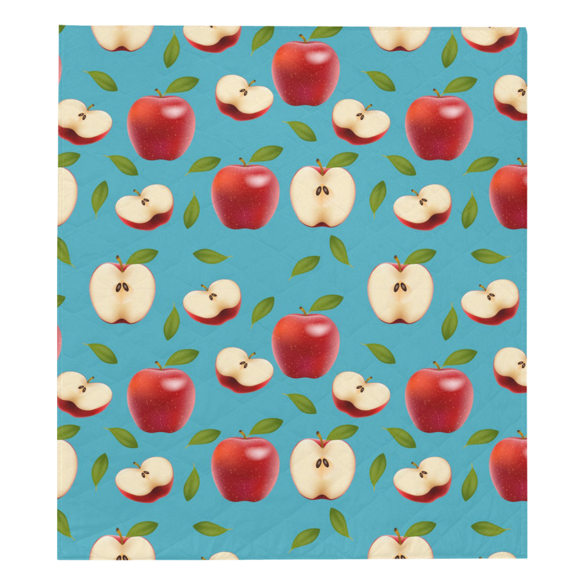 Apple Pattern Print Design AP012 Premium Quilt