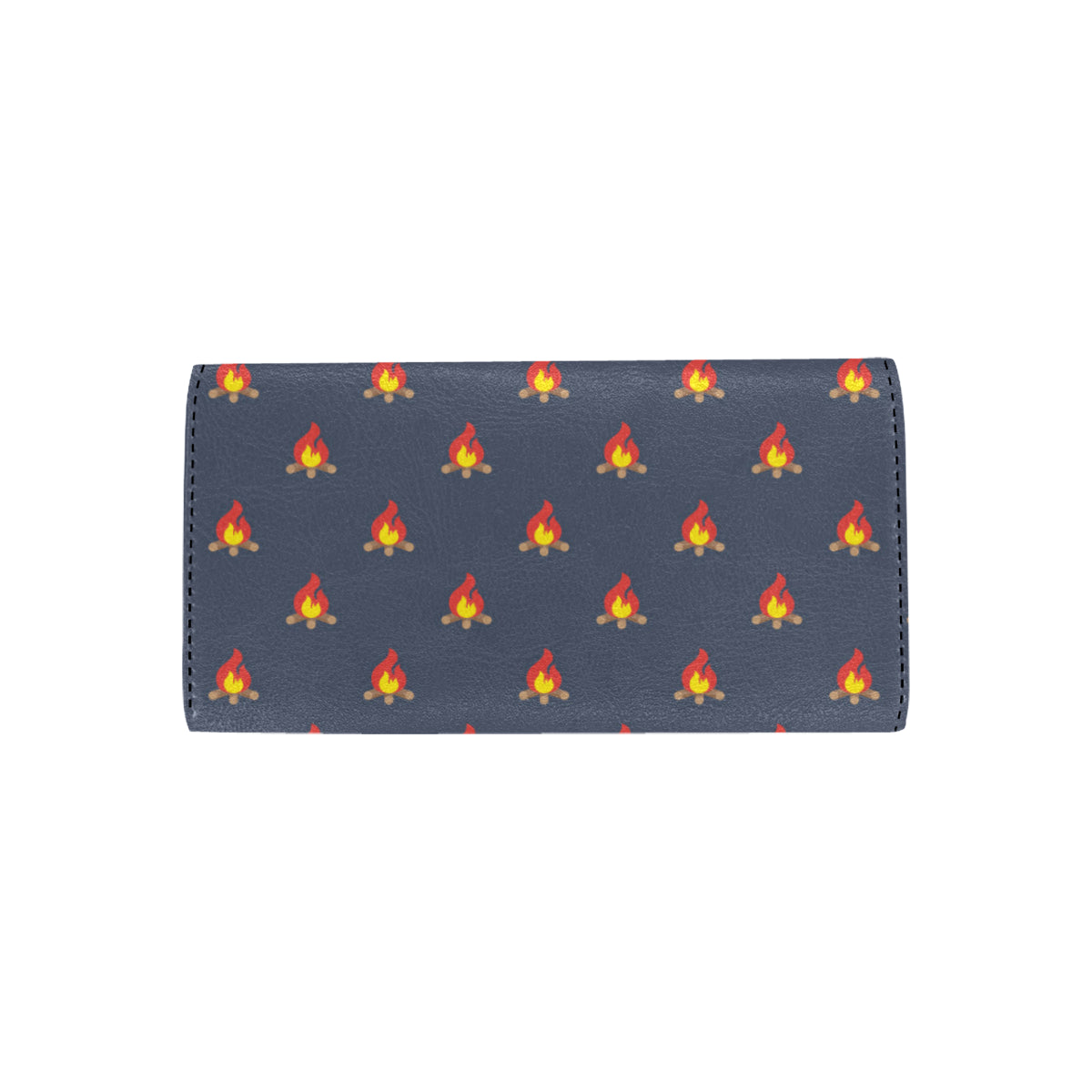 Campfire Pattern Print Design 02 Women's Trifold Wallet