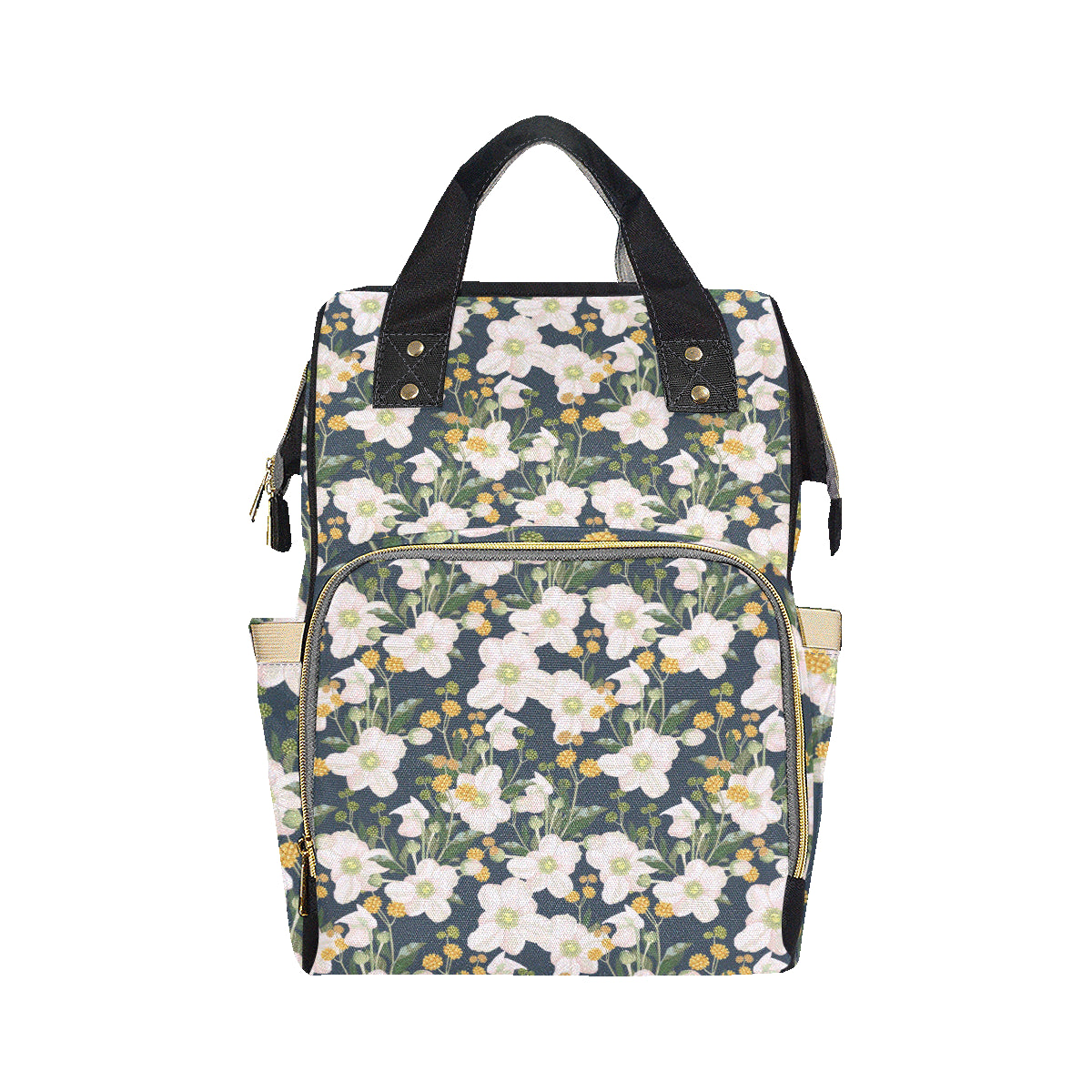 Anemone Pattern Print Design AM04 Diaper Bag Backpack