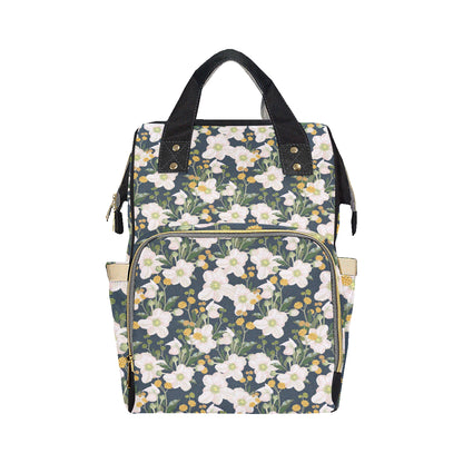 Anemone Pattern Print Design AM04 Diaper Bag Backpack