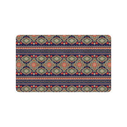 Ethnic Geometric Print Pattern Rubber Doormat