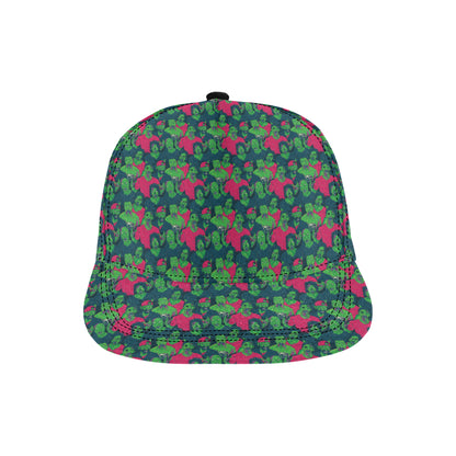 Zombie Themed Design Pattern Print Snapback Cap