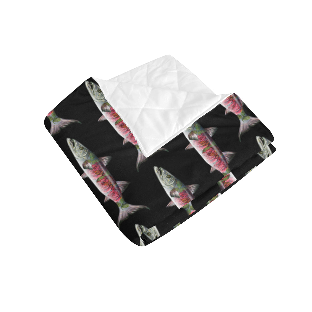 Barracuda Pattern Print Design 02 Premium Quilt