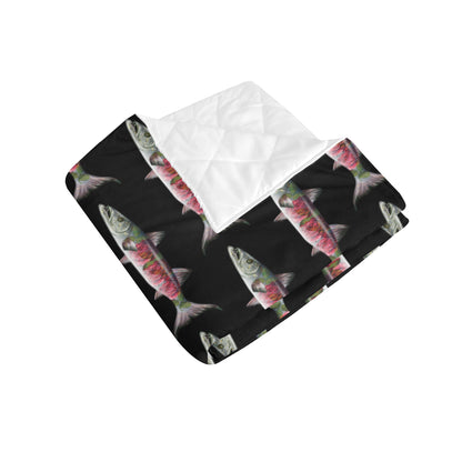 Barracuda Pattern Print Design 02 Premium Quilt