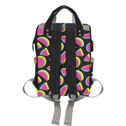 Watermelon Pattern Print Design WM07 Diaper Bag Backpack