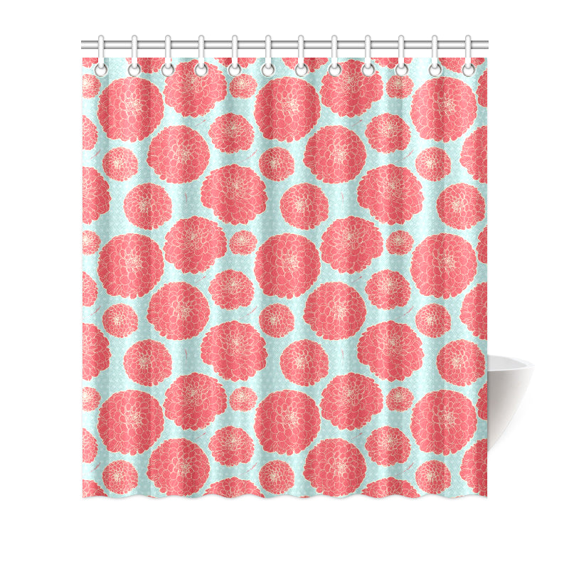 Marigold Pattern Print Design MR03 Shower Curtain