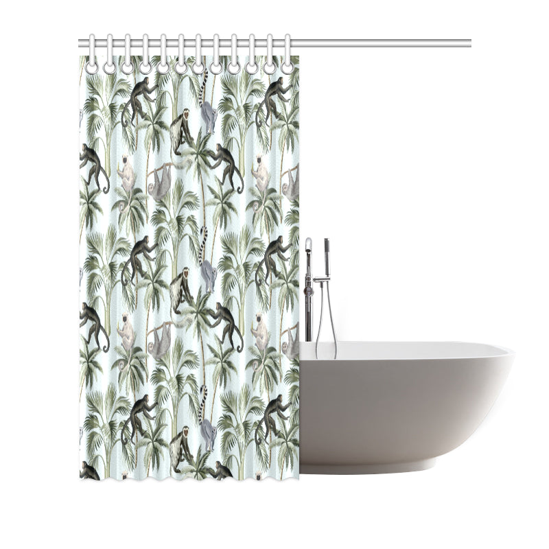 Rainforest Pattern Print Design RF04 Shower Curtain