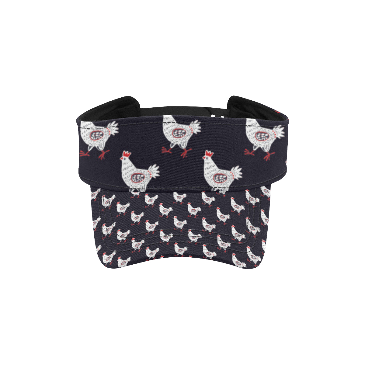 Chicken Pattern Print Design 03 Unisex Sun Visor