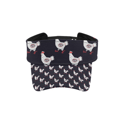 Chicken Pattern Print Design 03 Unisex Sun Visor