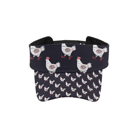 Chicken Pattern Print Design 03 Unisex Sun Visor