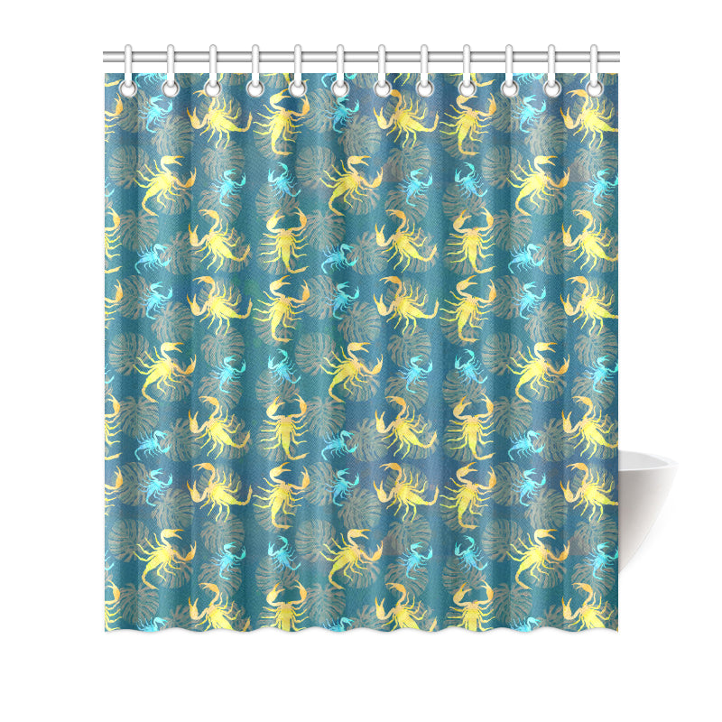 Scorpion Pattern Print Design 02 Shower Curtain