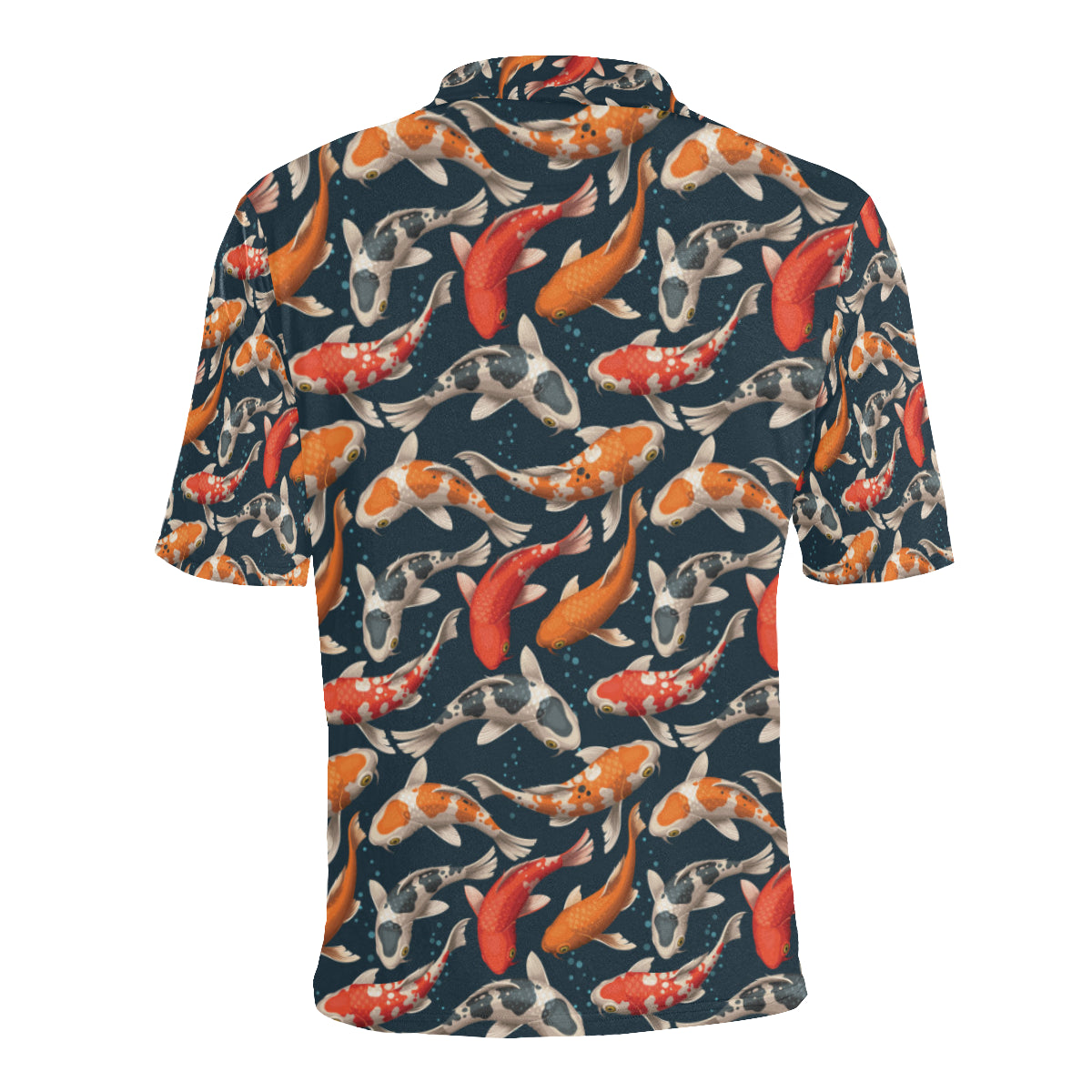 Koi Carp Cute Design Themed Print Men Polo Shirt