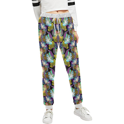 Unicorn With Wings Print Pattern Unisex Sweatpants