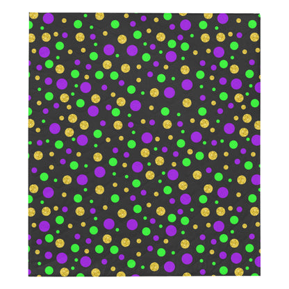 Mardi Gras Pattern Print Design 07 Premium Quilt