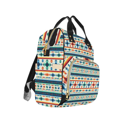 Aztec Pattern Print Design 02 Diaper Bag Backpack
