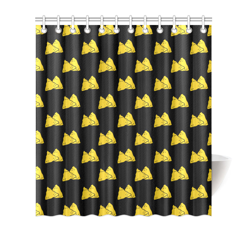 Nachos Pattern Print Design A02 Shower Curtain