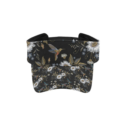 Hummingbird with Embroidery Themed Print Unisex Sun Visor