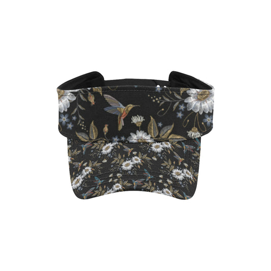 Hummingbird with Embroidery Themed Print Unisex Sun Visor