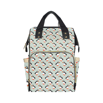 Puffin Pattern Print Design A03 Diaper Bag Backpack