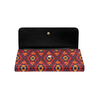 Navajo Pattern Print Design A03 Women's Trifold Wallet