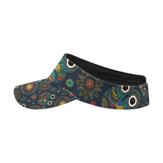 Owl Boho Style Pattern Print Design A04 Unisex Sun Visor