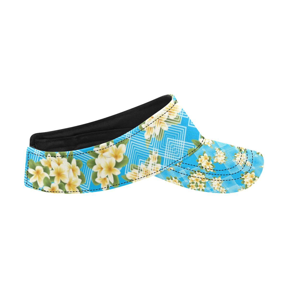 Yellow Plumeria Design Print Pattern Unisex Sun Visor