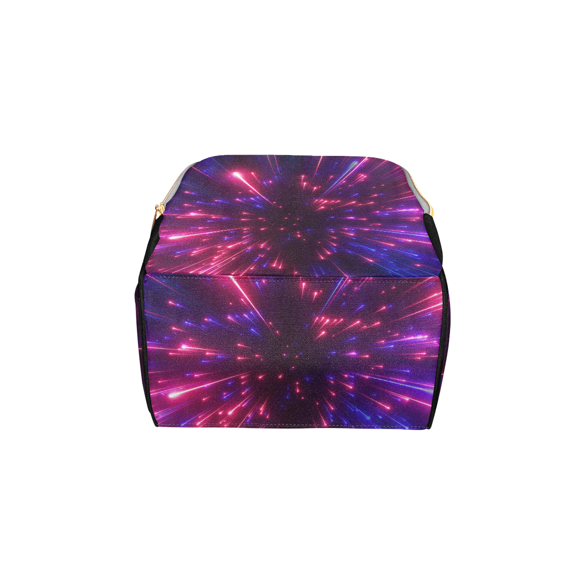 Celestial Purple Blue Neon Speed Light Diaper Bag Backpack