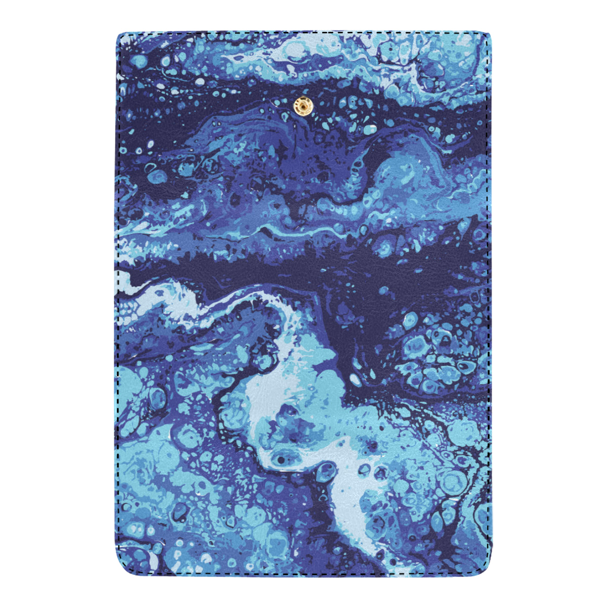 Ocean Liquid Pattern Print Design A03 Women's Trifold Wallet