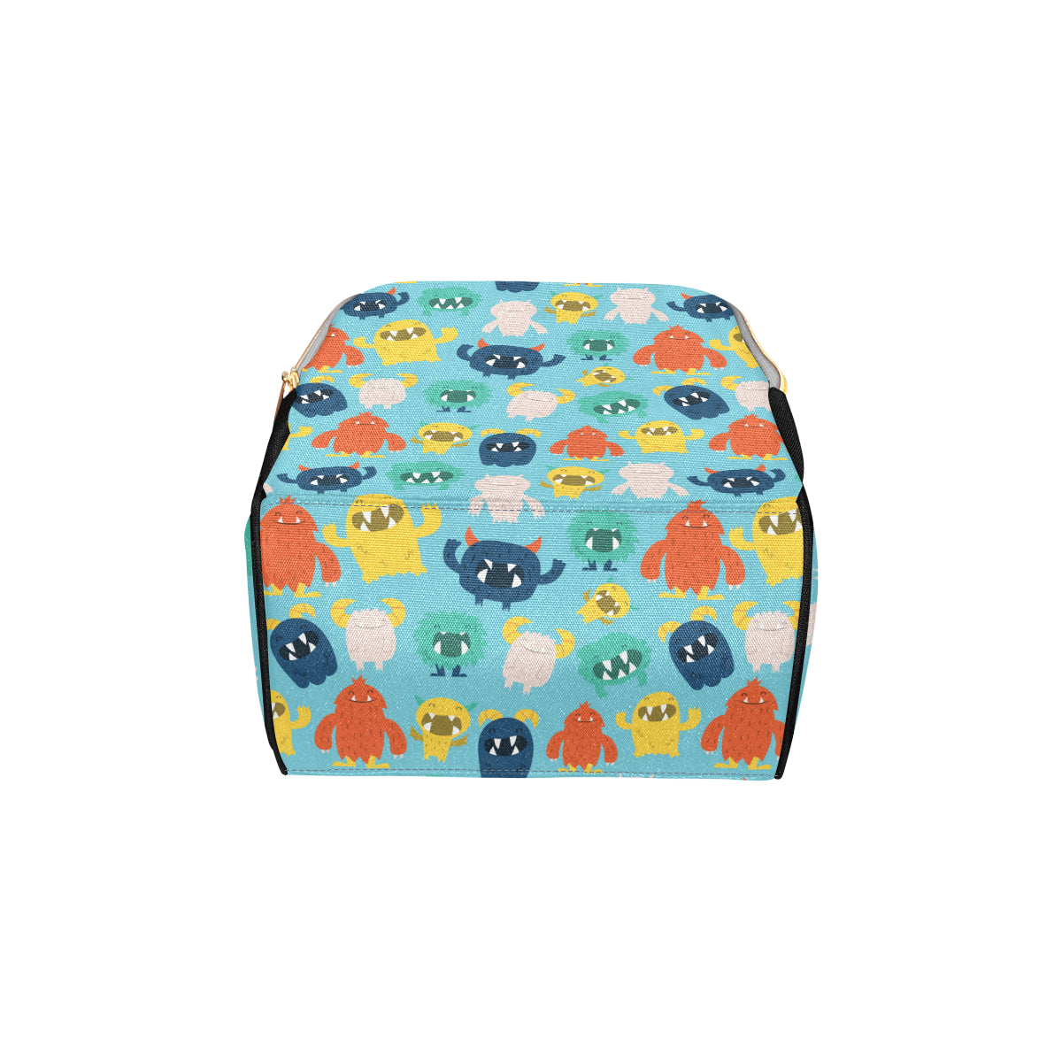 Monster Cartoon Pattern Print Design 03 Diaper Bag Backpack