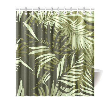 Palm Leaves Pattern Print Design PL05 Shower Curtain