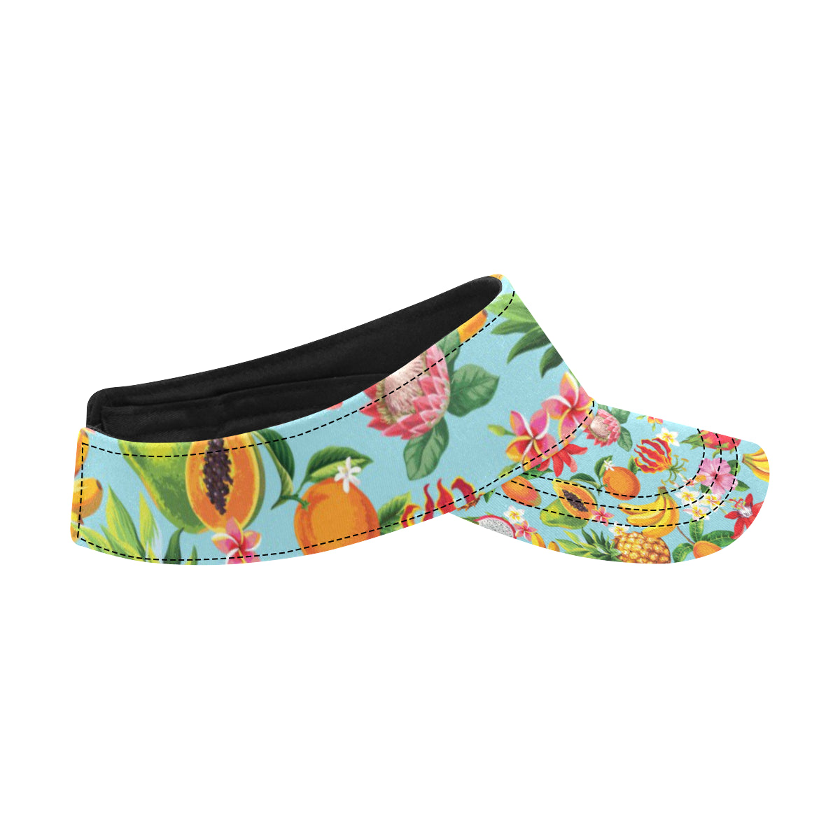 Tropical Fruits Pattern Print Design TF01 Unisex Sun Visor
