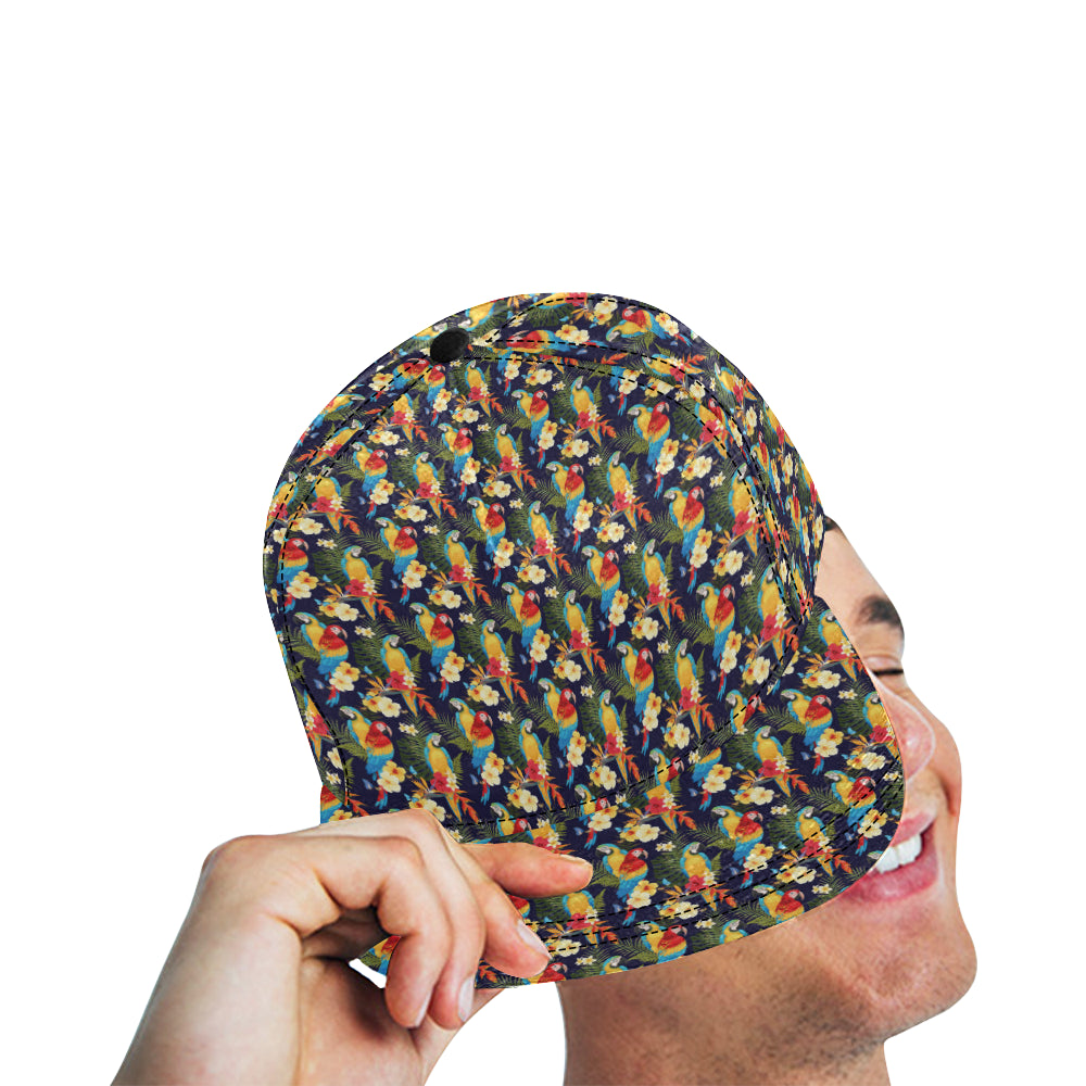 Parrot Themed Design Snapback Cap
