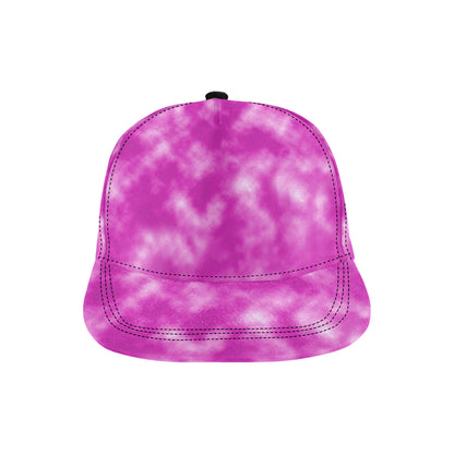 Tie Dye Pink Design Print Snapback Cap