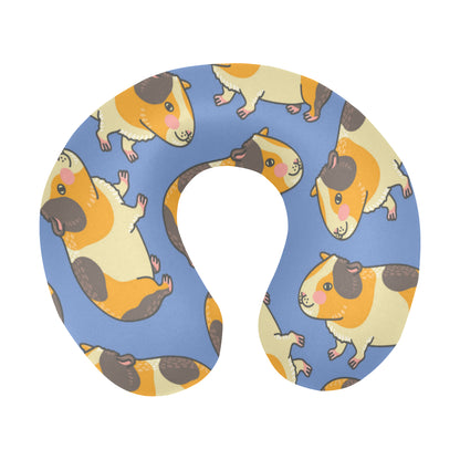 Guinea Pig Pattern Print Design 01 U-Shaped Travel Neck Pillow