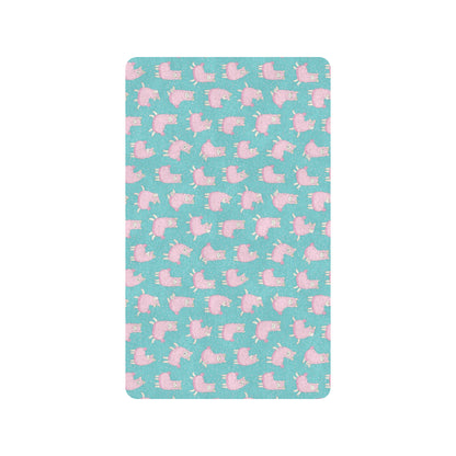 Alpaca Cartoon Design Themed Print Rubber Doormat