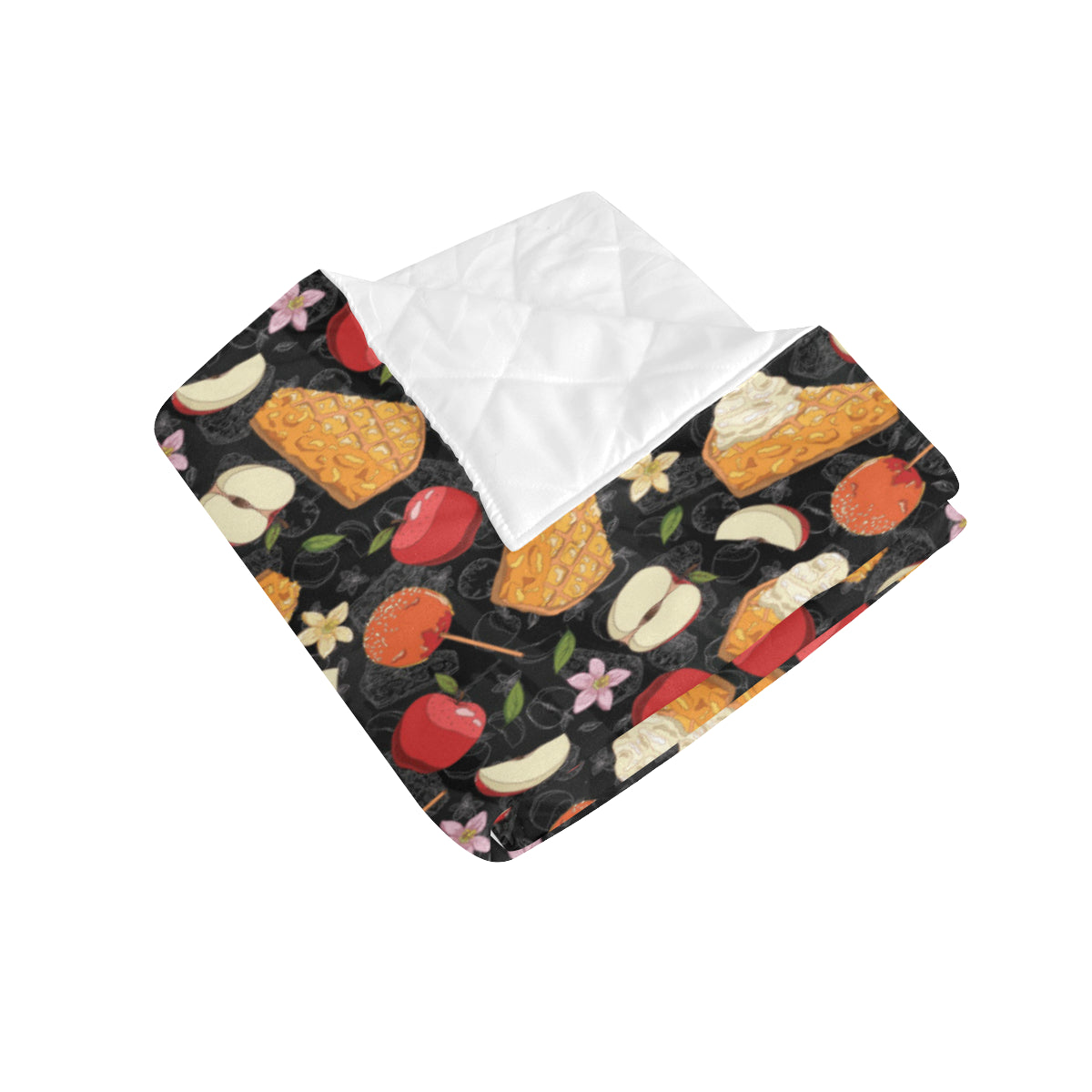 Apple Pie Pattern Print Design 01 Premium Quilt