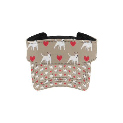 Bull Terriers Pattern Print Design 01 Unisex Sun Visor
