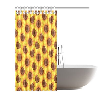 Sunflower Pattern Print Design SF07 Shower Curtain