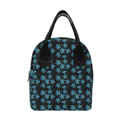 Tribal Turtle Polynesian Themed Design Insulated Lunch Bag
