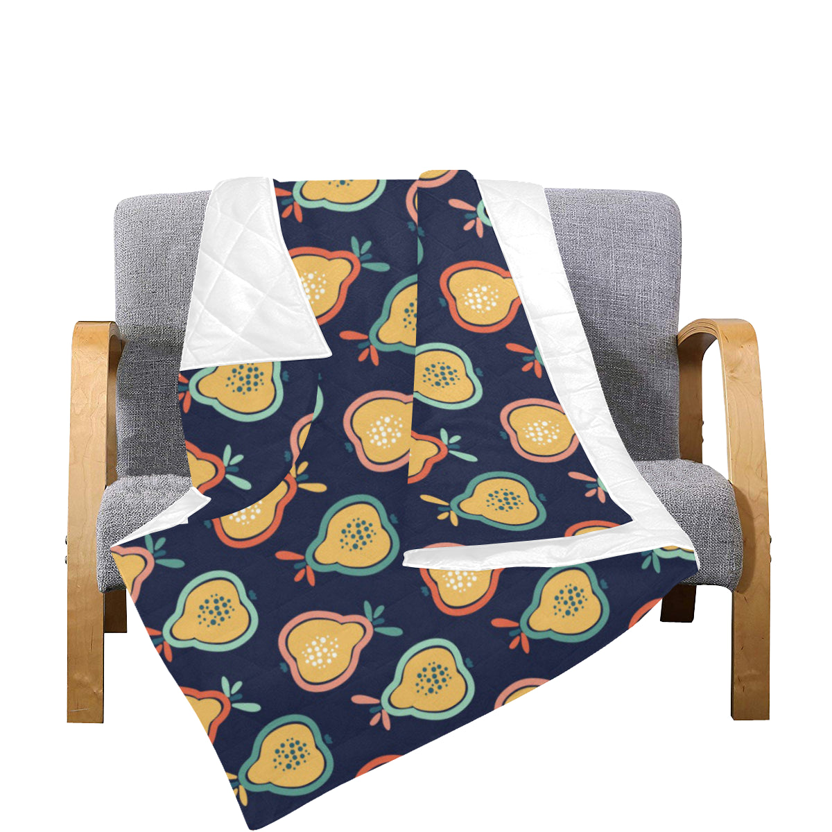 Pear Pattern Print Design PE03 Premium Quilt