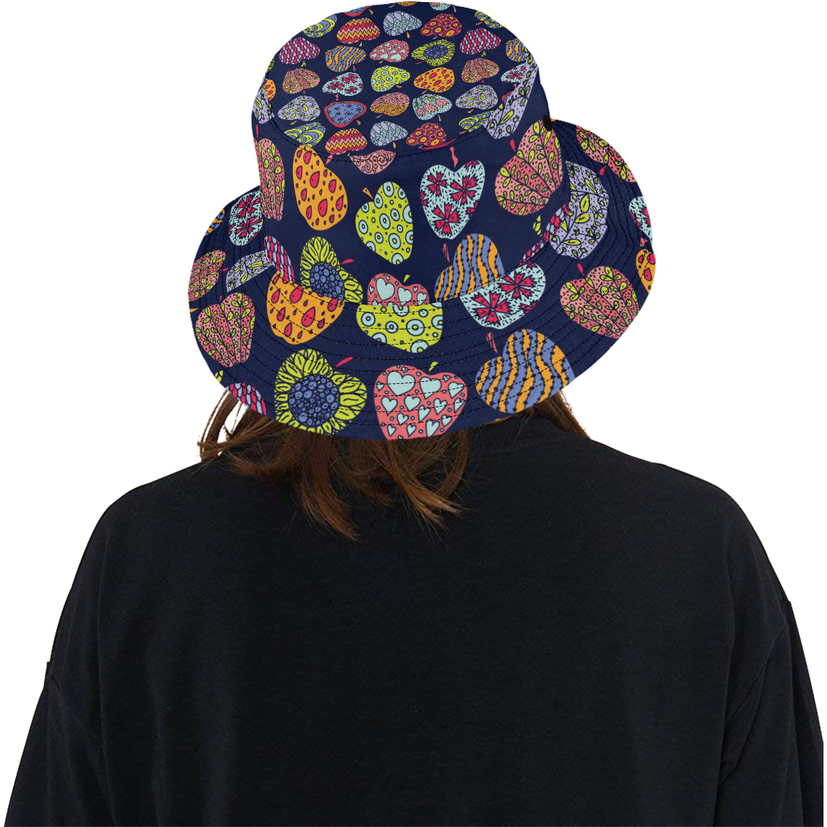 Apple Pattern Print Design AP05 Unisex Bucket Hat