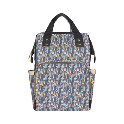 Cooking Kitchen Tools Pattern Print Design 05 Diaper Bag Backpack