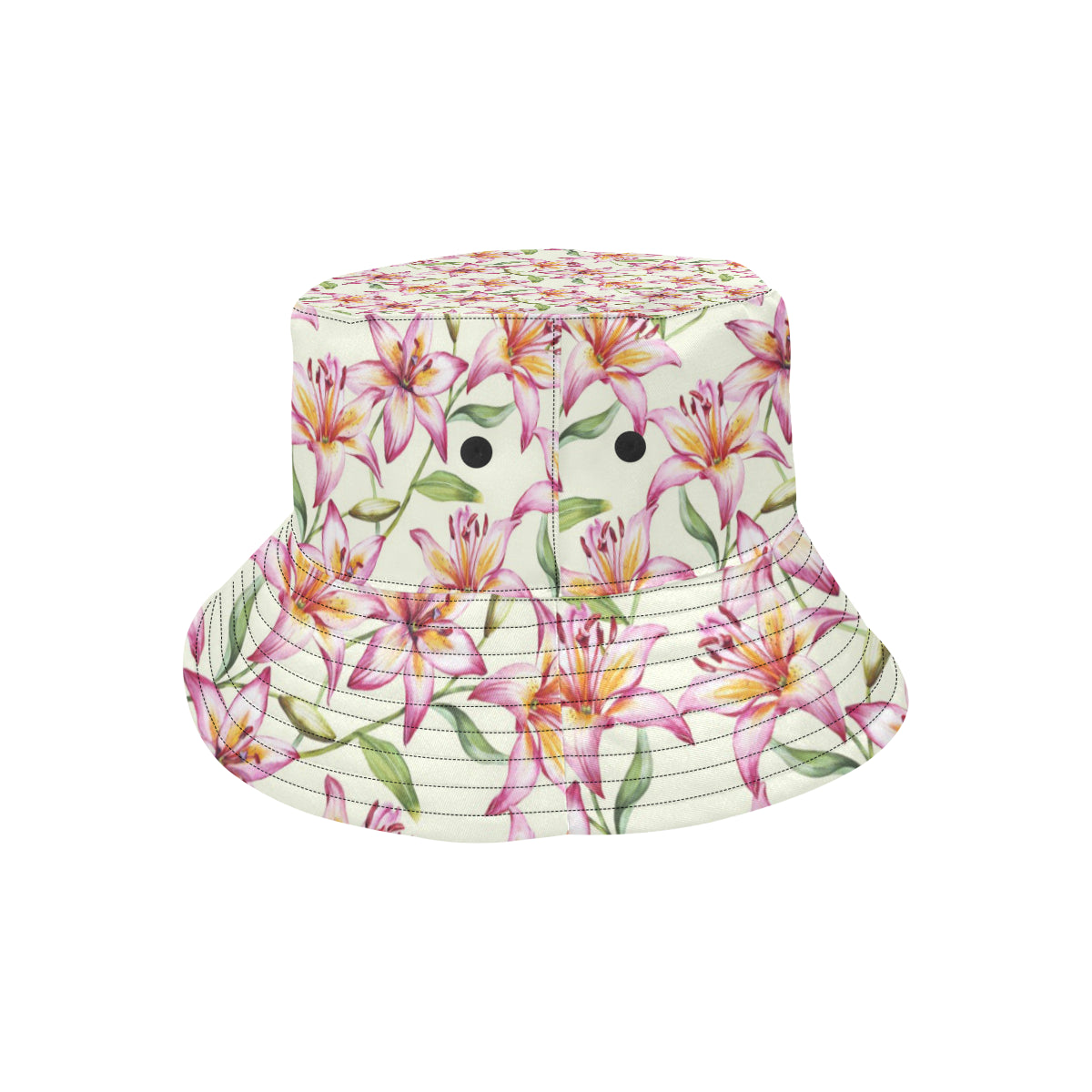 Lily Pattern Print Design LY011 Unisex Bucket Hat