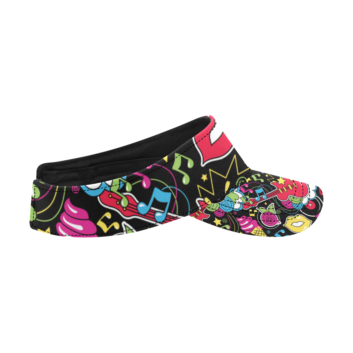 Pop Art Pattern Print Design A04 Unisex Sun Visor