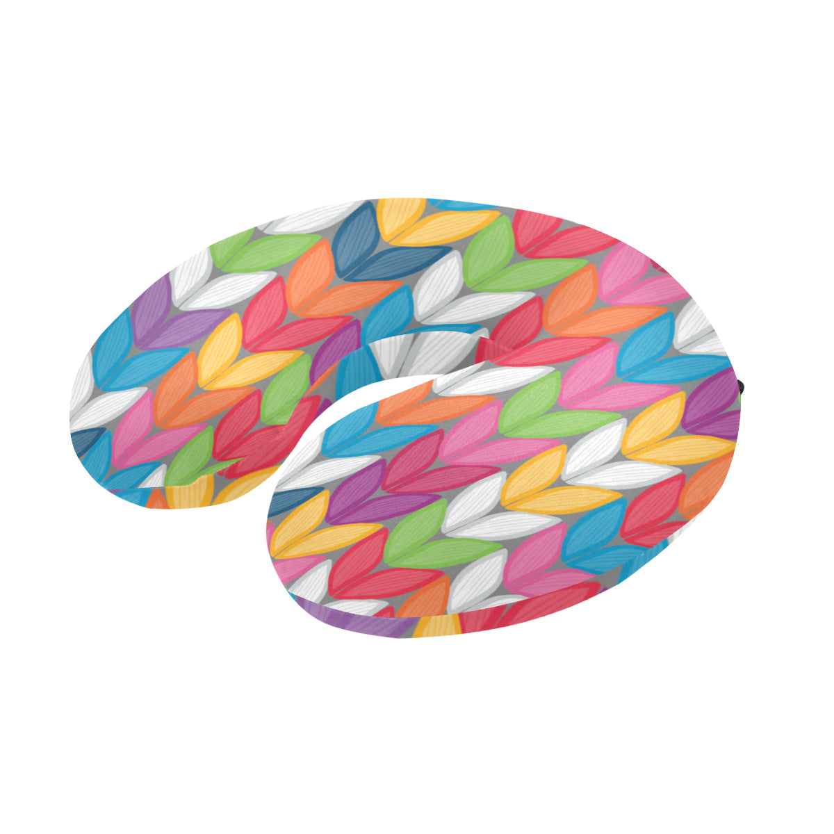 Knit Pattern Print Design 01 U-Shaped Travel Neck Pillow