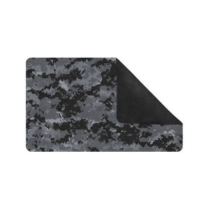 ACU Digital Black Camouflage Rubber Doormat