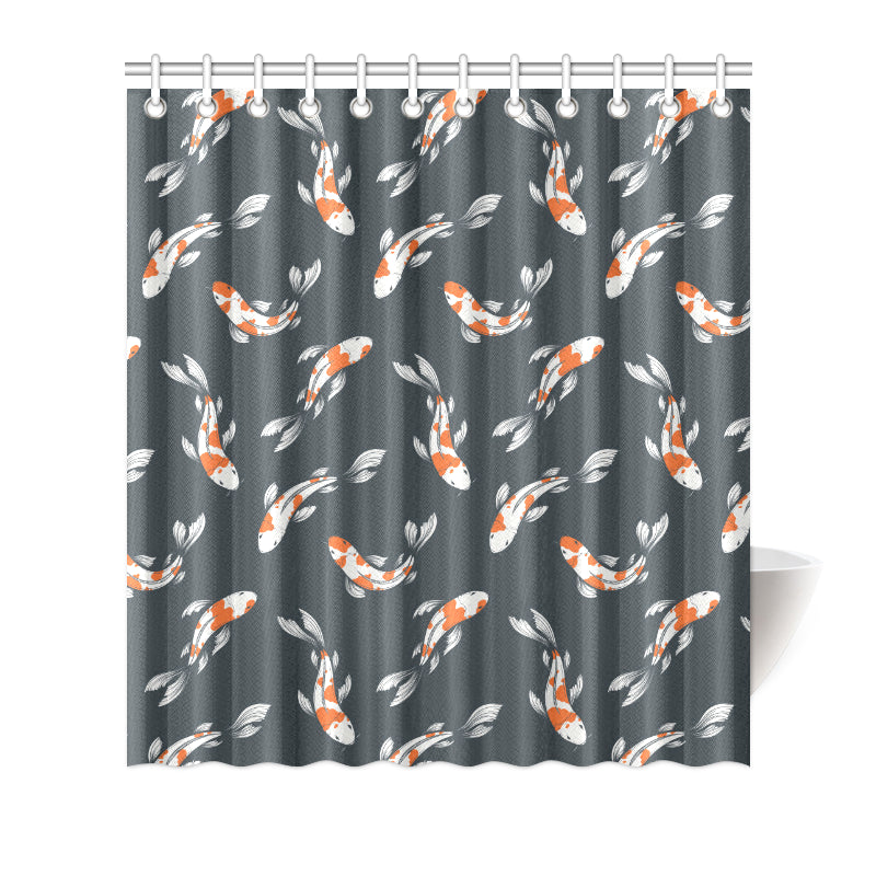 KOI Fish Pattern Print Design 04 Shower Curtain